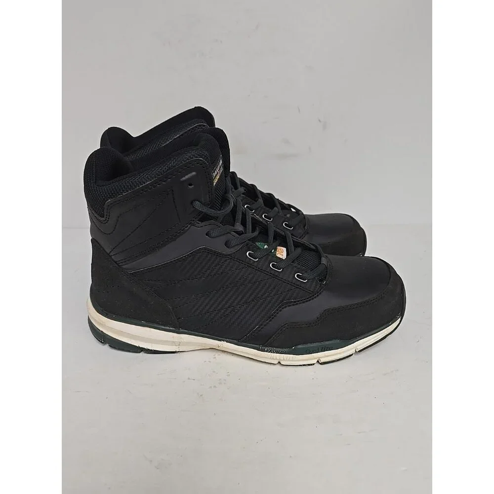 Dakota Men's 3617 Mid-Cut Quad Lite Steel Toe Steel Plate Shoes Black Size 11M